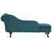 Beliani Chaise longue versão à direita Veludo NIMES Azul/ Verde