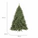 Árvore de Natal de efeitos reais Verde/ Cinza