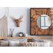 Beliani Figura de pared BULL HEAD Castanho