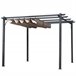 Pérgola Alumínio, Aço e Poliéster Outsunny 300x300 Preto