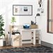 Secretária MDF HOMCOM, escritório - secretárias 137x55 Amarelo