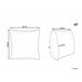 Beliani Almofada decorativa HELIOTROPE 45x45 Branco