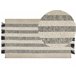 Beliani Pelos curtos TACETTIN 80x150 Branco/ Bege