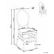 Beliani Silla de comedor MONTROSE Transparente
