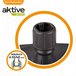 Base para guarda-sol quadrada antracite 33-48 mm Aktive Cinza