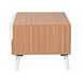 Beliani Mesa de centro ALLOA 60x100 Castanho