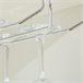 Aparador de Cozinha Metal, Melamina de Madeira e Cristal HOMCOM 80 Branco