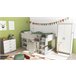 Cama compacta 90x200 cm GAME branca e cinza Branco/cinza