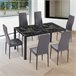 Mesa de jantar Lacey 135x80 Cinza