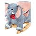 Brinquedo de balanço de elefante de madeira Madeira