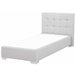 Beliani Cama continental Poliéster ADMIRAL 99x212 Cinza Claro