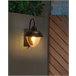 Beliani Iluminação de parede para exterior BANKA Preto