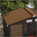 Abrigo de Ferramentas Aço galvanizado Outsunny Castanho
