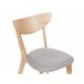 Beliani Silla de comedor ERIE Castanho Claro