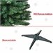 Árvore de Natal PVC, metal e plástico HOMCOM, casa - natal Verde