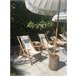 Beliani Cadeira lounge/relax ATRANI Branco/ Bege