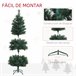Árvore de Natal Plástico, metal HOMCOM, casa - natal Verde