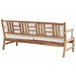 Beliani Conjunto lounge Madeira de bambu RICCIONE Castanho