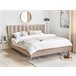 Beliani Cama Terciopelo MIRIBEL 207x218 Bege