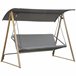 Baloiço de Exterior 224x133x173 cm Outsunny Cinza