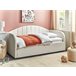 Beliani Cama nido Bouclé EYBURIE 99x217 Bege