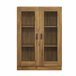 Vitrina Sorø com 2 portas 3 compartimentos 80 Carvalho