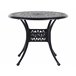 Beliani Mesa redonda ANCONA 90x90 Preto