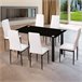  Mesa de jantar Ake 80x80 Preto