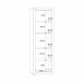 Vitrine alta branco brilhante LIVING Branco Brillo