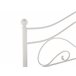 Beliani Cama com estrado Metal LYRA 162x209 Branco