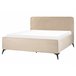 Beliani Cama com estrado Veludo VALOGNES 172x220 Bege