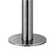 Chuveiro exterior QUARTU em aço inoxidável 316L com chuveiro superior e lava-pés H 228,9 cm, Inox Prata