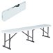 Banco plegable ultrarresistente 454 kg LIFETIME 183x29x42 cm UV100 Branco