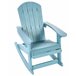 Beliani Cadeira de baloiço ADIRONDACK Azul Claro