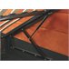 Beliani Cama com armazenamento Veludo ROUEN 188x214 Laranja