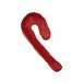 Beliani Almofada decorativa CANDY CANE Branco/ Vermelho