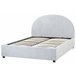 Beliani Cama baú Poliéster VAUCLUSE 154x214 Azul Claro