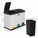 Cubo de reciclagem ecológica Cinza Claro