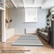 80 x 150 cm de tapete 150x80 Branco
