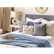 Beliani Almofada decorativa CARPINUS 45x45 Cinza