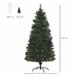 Árvore de Natal PVC, Aço HOMCOM, casa - natal Verde