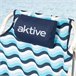 Aktive Pacote com 2 cadeiras de praia dobráveis Aruba 5 posições Azul