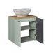Móvel de lavatório simples 2 portas Verde Jade Verde
