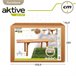 Mesa de jardim rectangular extensível em acácia para 6 pessoas Aktive Madeira