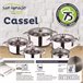 Bateria de cozinha 12 peças com jogo de patch Multicor