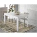 Mesa de jantar extensível MONTREAL branco Branco Brillo