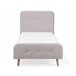 Beliani Cama com estrado Poliéster RENNES 101x220 Bege
