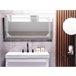 Beliani Espejo de baño AVRANCHES Cinza
