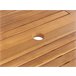 Beliani Mesa extensível MAUI Castanho