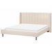 Beliani Cama com estrado Bouclé VILLETTE 205x222 Bege